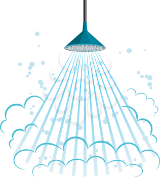Vector illustration of shower
