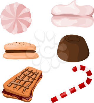 Set of sweets. Cartoon. eps10