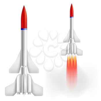 Military two-stage rocket
