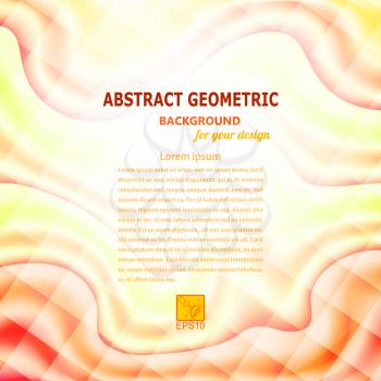Wavy abstract geometric background. vector illustration