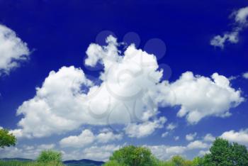Beautiful cloudscape as a concept of clean nature