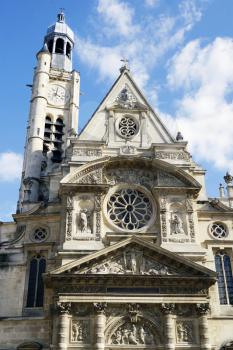 The Saint-Etienne-du-Mont church in Paris, France