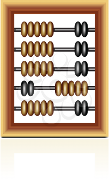 Royalty Free Clipart Image of a Wooden Abacus