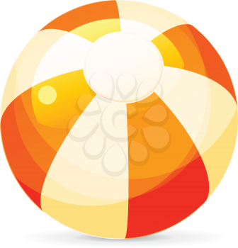 Royalty Free Clipart Image of a Beach Ball