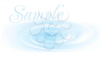 Royalty Free Clipart Image of Bubbles on Water