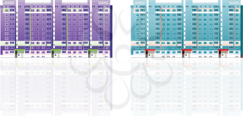 Royalty Free Clipart Image of Condos