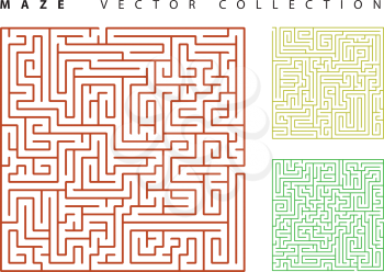 Royalty Free Clipart Image of Mazes