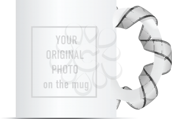 Royalty Free Clipart Image of a Photo Mug