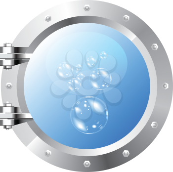 Royalty Free Clipart Image of a Porthole