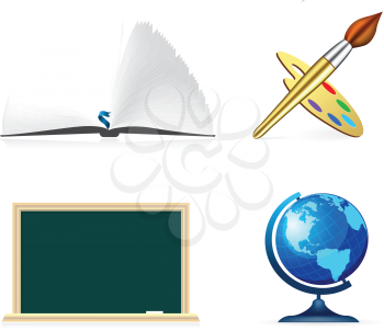 Royalty Free Clipart Image of Educational Elements