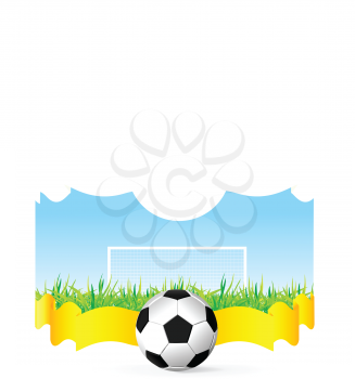 Royalty Free Clipart Image of a Soccer Background
