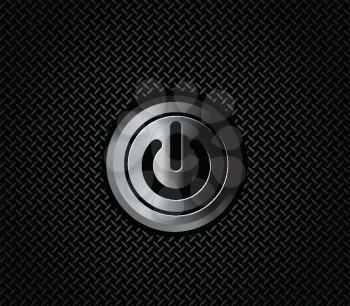 Royalty Free Clipart Image of a Computer Power Button