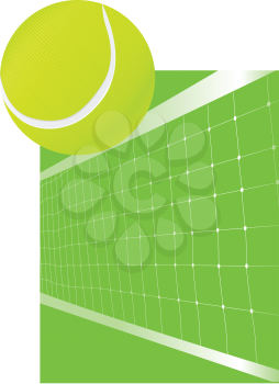 Royalty Free Clipart Image of a Tennis Background