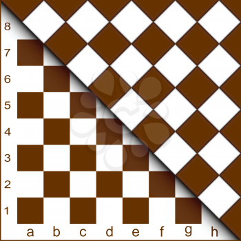 Chessboard half.
