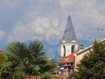 View of the city skyline of Settimo Torinese, Italy