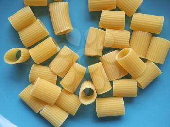 rigatoni traditional Italian pasta food useful as a background