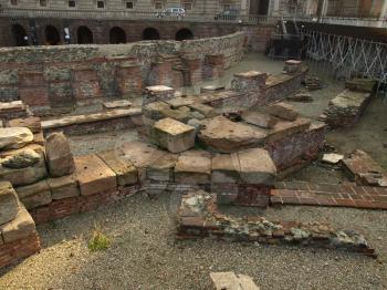 Ruins of the Roman Theatre in Turin (Torino), Italy