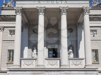 Tempio Voltiano (Volta Temple) museum dedicated to scientist Alessandro Volta inventor of the electrical battery in Como, Italy