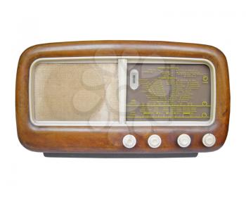 A vintage retro old AM radio tuner