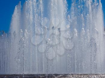 Fountain in front of Castello Sforzesco in Milan
