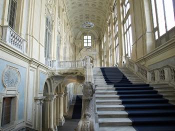 Baroque interior of Palazzo Madama, Piazza Castello, Turin (Torino)