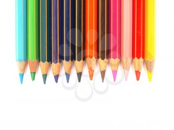 Colour pencils to color or draw on paper
