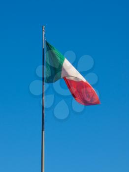 The national Italian flag of Italy (IT)