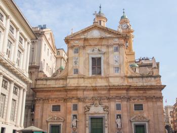 Chiesa del Gesu in Piazza Matteotti in Genoa