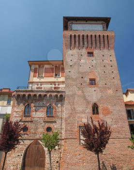 Torre Medievale medieval castle tower in Settimo Torinese near Turin