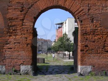 Porte Palatine Roman gates, Turin, Italy
