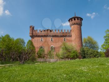 The Medieval Castle in Parco del Valentino Turin Italy