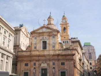 Chiesa del Gesu in Piazza Matteotti in Genoa