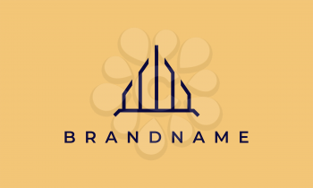 Property logo template with simple and luxurious