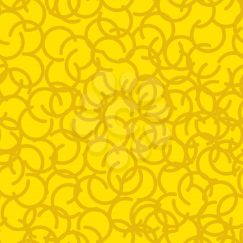 Golden fleece seamless pattern. Yellow fur ram texture
