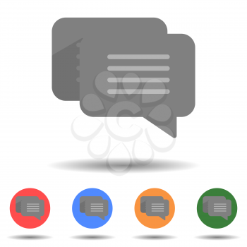 Chat, communicate icon vector logo isolated on background