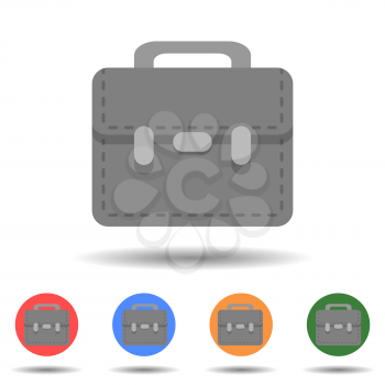 Briefcase icon vector logo isolated on background