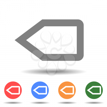 Next pointer skip vector icon isolated