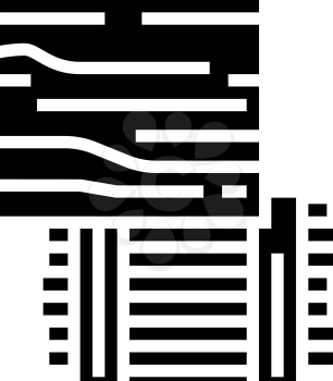 osb oriented strand board glyph icon vector. osb oriented strand board sign. isolated contour symbol black illustration