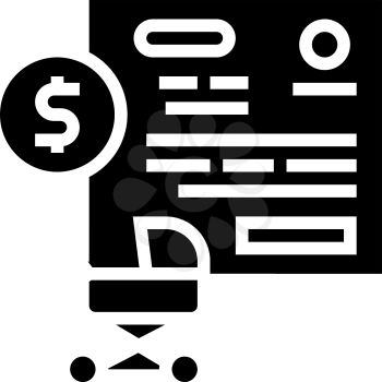 pregnancy allowance glyph icon vector. pregnancy allowance sign. isolated contour symbol black illustration
