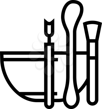 equipment spa salon line icon vector. equipment spa salon sign. isolated contour symbol black illustration