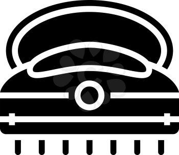 massager spa salon accessory glyph icon vector. massager spa salon accessory sign. isolated contour symbol black illustration