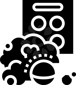 aqua bombs glyph icon vector. aqua bombs sign. isolated contour symbol black illustration
