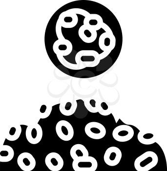 spelled groat glyph icon vector. spelled groat sign. isolated contour symbol black illustration