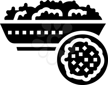 semolina groat glyph icon vector. semolina groat sign. isolated contour symbol black illustration
