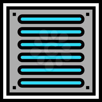 bathroom drainage hole color icon vector. bathroom drainage hole sign. isolated symbol illustration