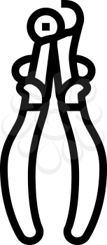 equipment jewellery line icon vector. equipment jewellery sign. isolated contour symbol black illustration