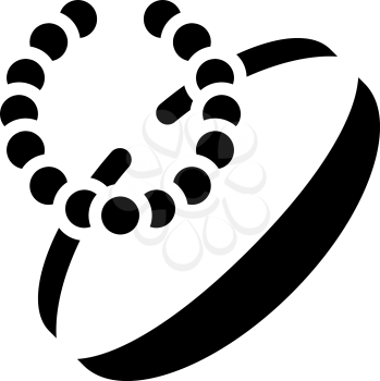 bracelets jewellery line icon vector. bracelets jewellery sign. isolated contour symbol black illustration