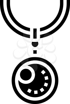 pendants jewellery line icon vector. pendants jewellery sign. isolated contour symbol black illustration