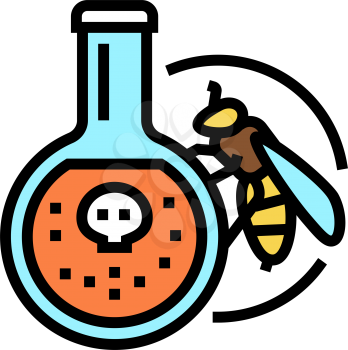 bee venom beekeeping color icon vector. bee venom beekeeping sign. isolated symbol illustration