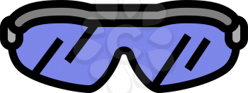 sunglasses golf player accessory color icon vector. sunglasses golf player accessory sign. isolated symbol illustration